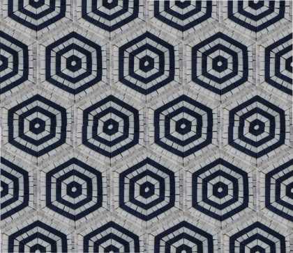 GEO2706 Repetitive Hexagon Pattern Tile  Mosaic