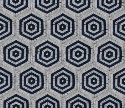 GEO2706 Repetitive Hexagon Pattern Tile  Mosaic