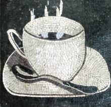 Coffee Espresso Cup Kitchen Backsplash Mosaic