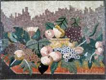 Fruit & Flowers Still Life Kitchen Backsplash Mosaic