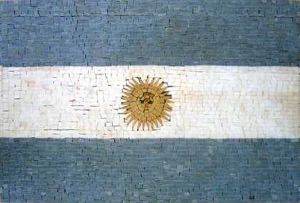 Argentina Flag Mosaic