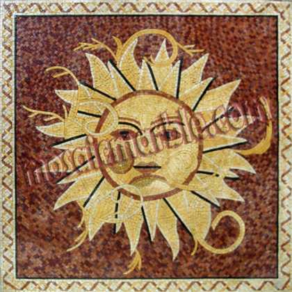 GEO858 Gold And Alicante Sun Mosaic