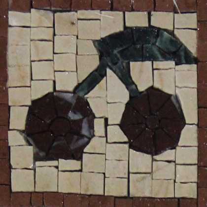 Large Cherries Square Kitchen Backsplash Mosaic