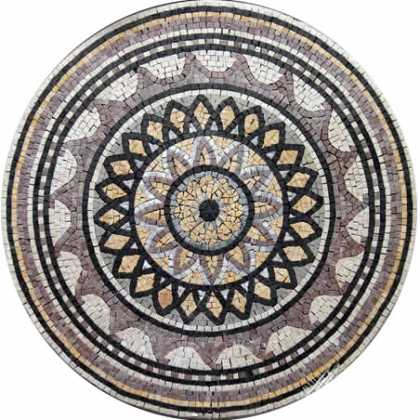 MD134 Flower art medallion Mosaic