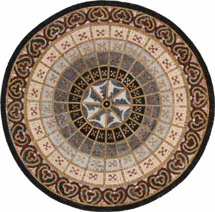 MD190 elegant circular pattern medallion Mosaic