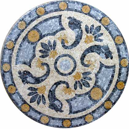 MD215 artistic floral design Mosaic