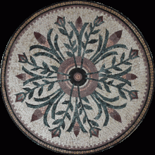 MD262 Flowers and buds symmetry Mosaic