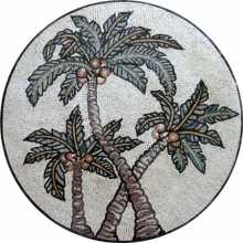 MD265 Palm tree trio Mosaic