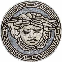 MD295 Versace Round Medallion  Mosaic