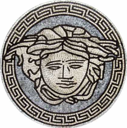 MD295 Versace Round Medallion  Mosaic