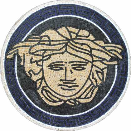 MD306 Blue navy versace art Mosaic
