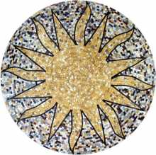 MD399 Big sun on dotted background Mosaic