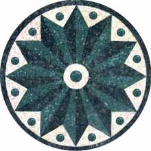 MD428 Compass Nautical Round Mosaic