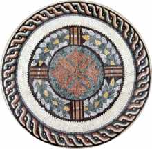 MD51 Roman-style leaf crown Mosaic