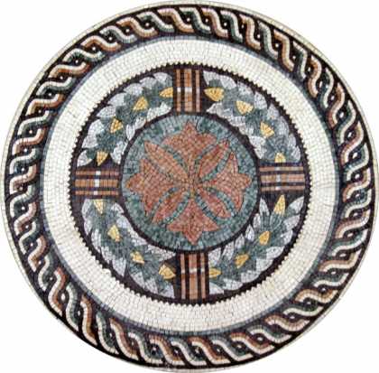MD51 Roman-style leaf crown Mosaic