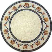 Floor Marble Medallion Simple & Elegant Mosaic