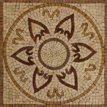 Floor Tile Mosaic Lotus