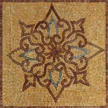 Yellow Mosaic Square Tile
