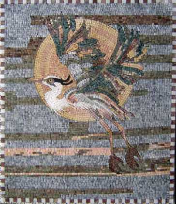 Flying Stork and Moon Mosaic