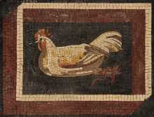 AN1123 Hen on Eggs Warm Backsplash  Mosaic