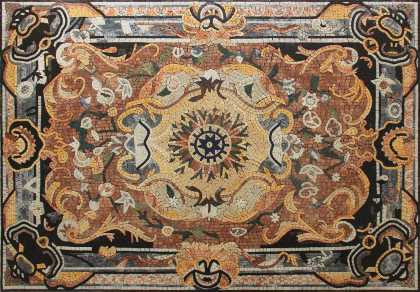 Boho Mosaic Rug Floor Art