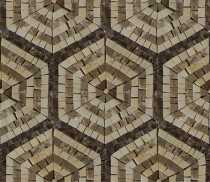Repetitive Hexagon Floor Tile Mosaic
