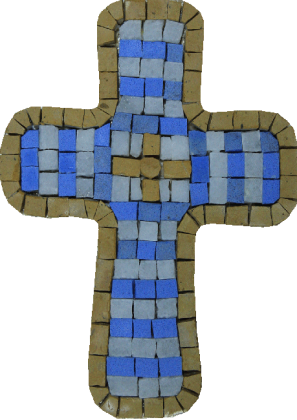 Souvenir Cross Accent Handmade Mosaic