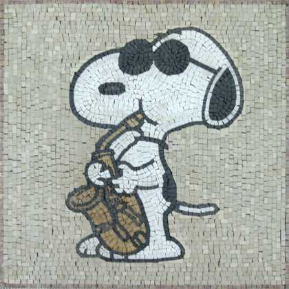 Snoopy Square Cartoons Mosaic