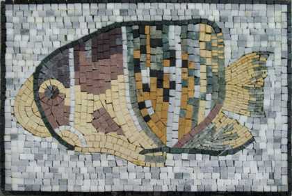 Fish Tile Mosaic Decoration for Pool