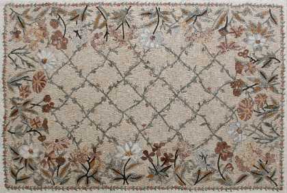 Boho Living Floral Mosaic Garden Tile