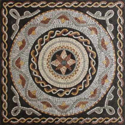 Square Floor Inlay Wash Home Art Mosaic