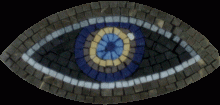Evil Eye Mosaic Charm