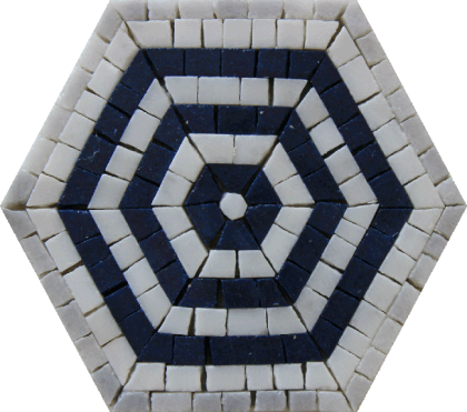 Hexagon Puzzle Mosaic Tile