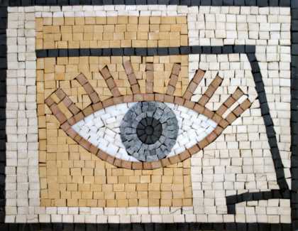Painting Detail Eye Mosaic