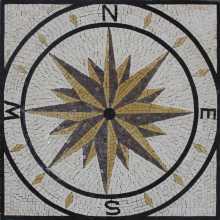 Square Garden Compass Mosaic