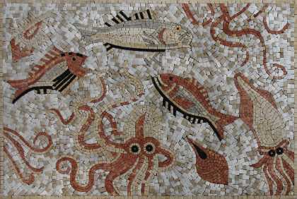 Octopus and Fish Party Mix Mosaic