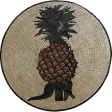 Pineapple Mosaic Tropical Wall Art