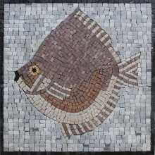 Puffer Fish Pool Mosaic
