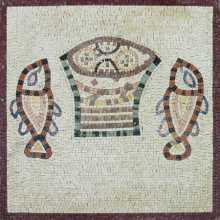 Religious Mosaic Fish Illustration