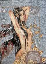 Wings and Shield Fantasy Art Mosaic