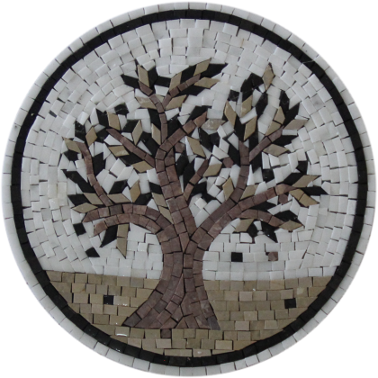 Olive Tree Round Kitchen Mosaic